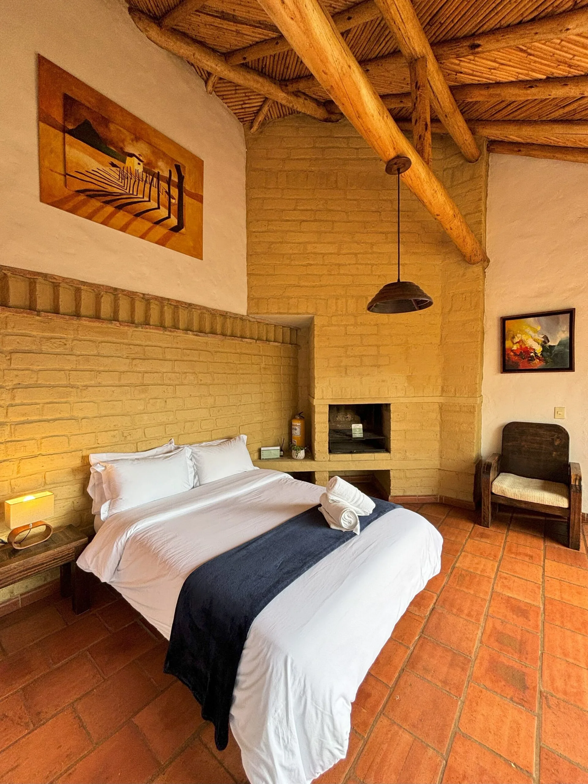 cuarto principal casas en villa de leyva hospedaje airbnb