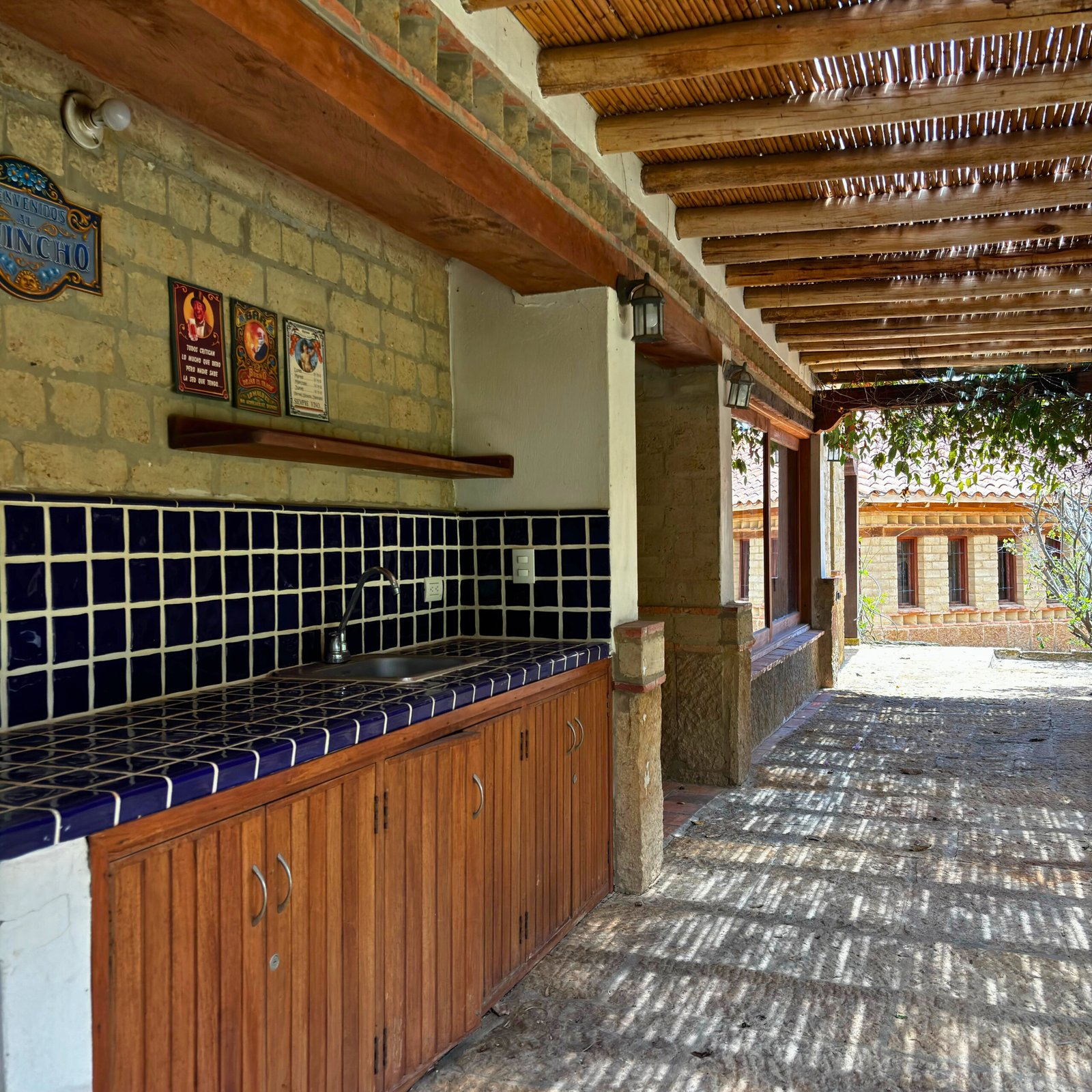Zona de BBQ - Casas en Villa de Leyva