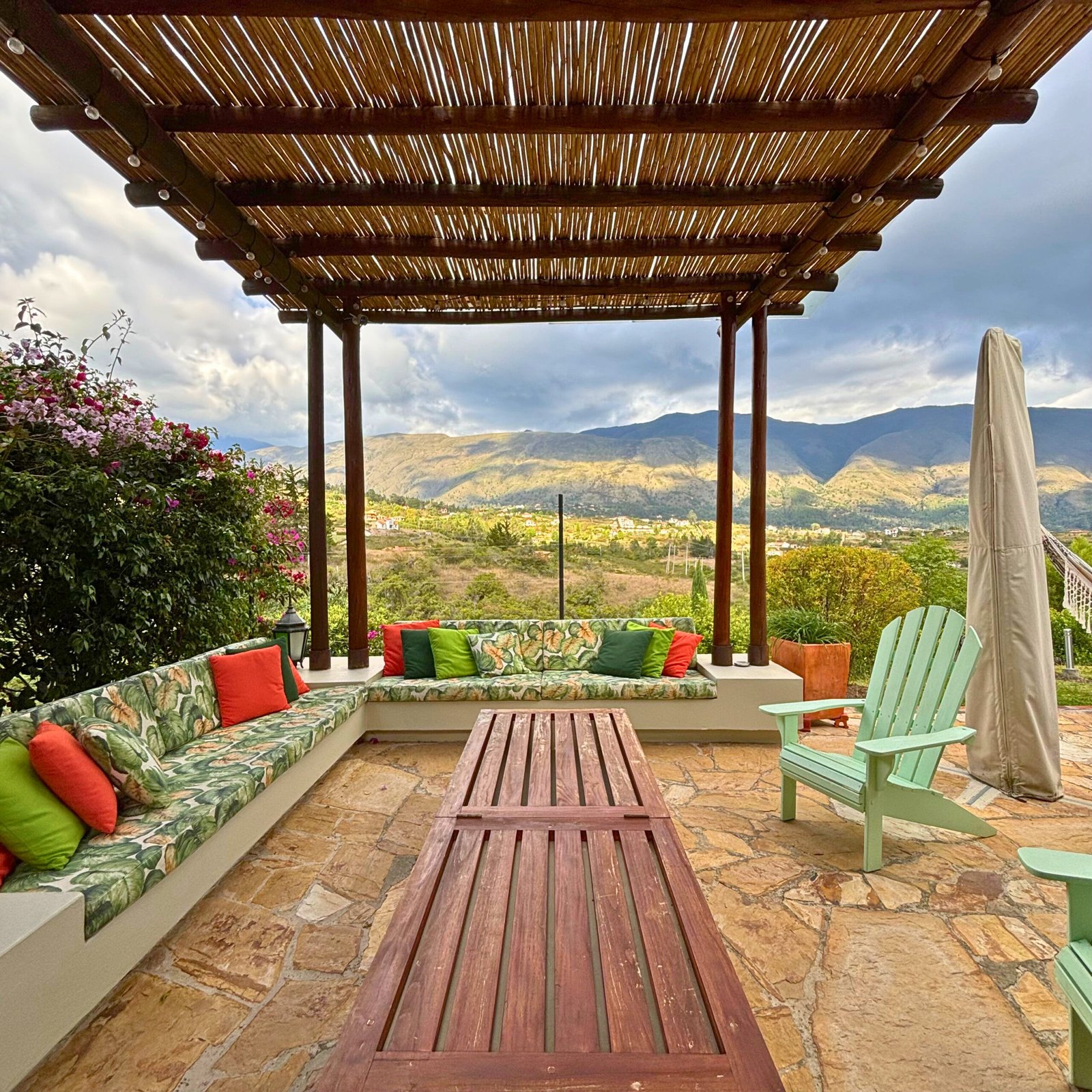 Zona de BBQ - Casas en Villa de Leyva