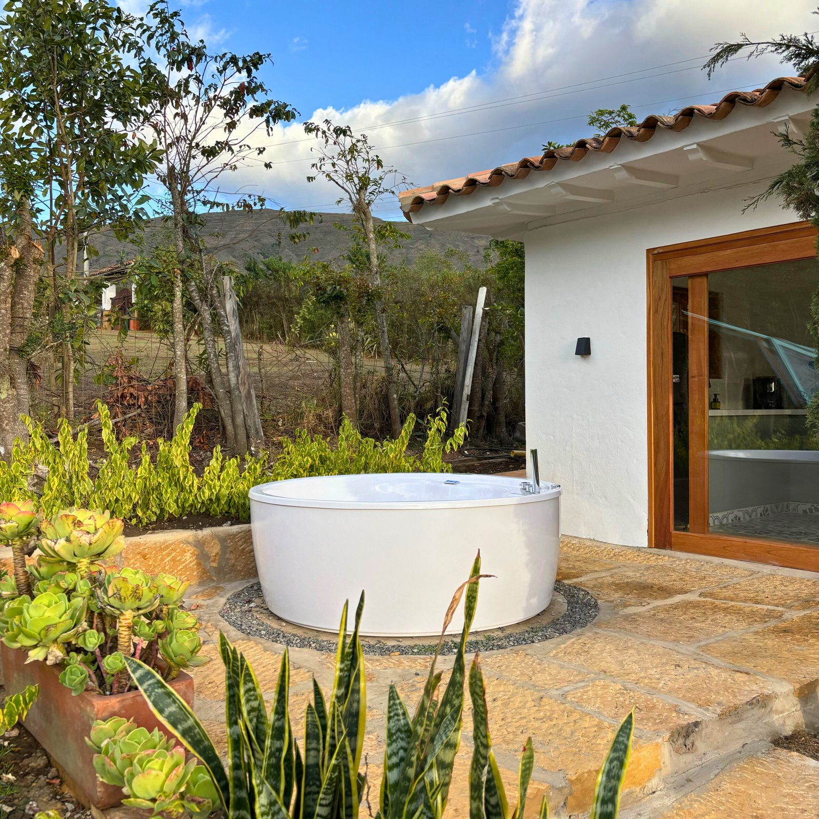 entrada apartamento - casas en villa de leyva