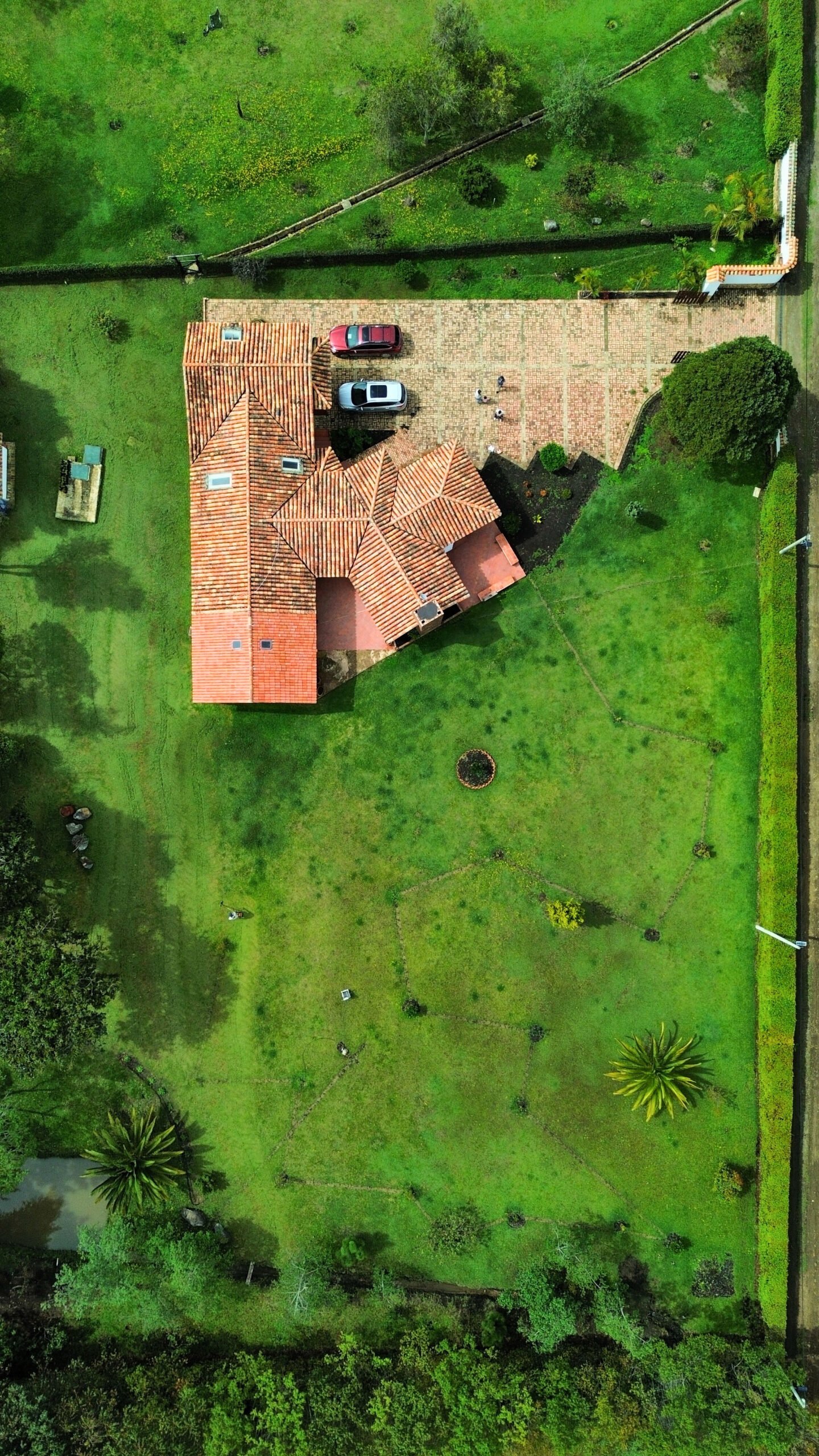 Toma aérea Fachada exterior - Casa en arriendo y venta  - Vereda Sabana - Villa de Leyva - Casas en Villa de Leyva