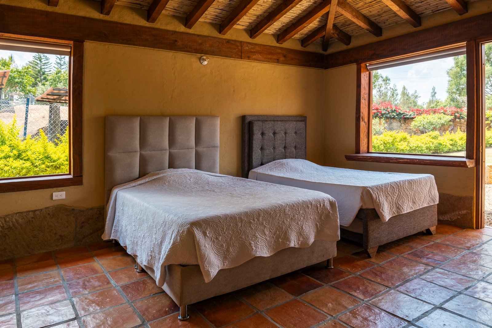 Toma aérea Fachada exterior - Casa en arriendo y venta  - Vereda Sabana - Villa de Leyva - Casas en Villa de Leyva