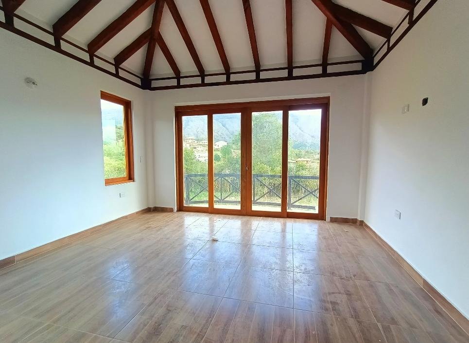 Toma aérea Fachada exterior - Casa en arriendo y venta  - Vereda Sabana - Villa de Leyva - Casas en Villa de Leyva