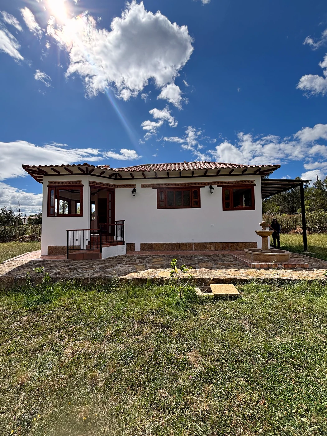 Casa en arriendo - Vereda infiernito - Villa de Leyva - Casas en Villa de Leyva - casa rosada